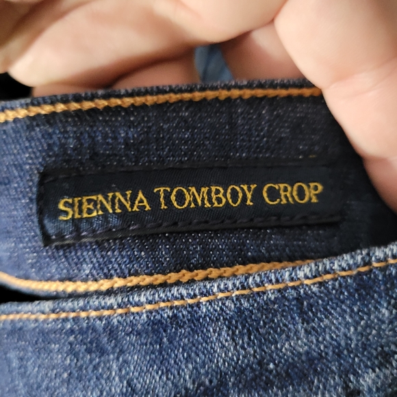 LUCKY BRAND | Sienna Tomboy Crop lace detail denim jean capri - Picture 7 of 7